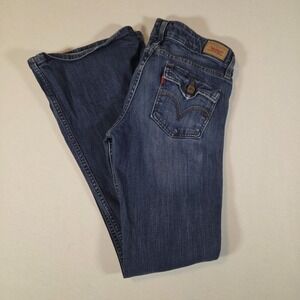 Levi's 524 Too Superlow Bootcut Jeans Womens‎ Size 5 Blue Denim Y2K Vintage